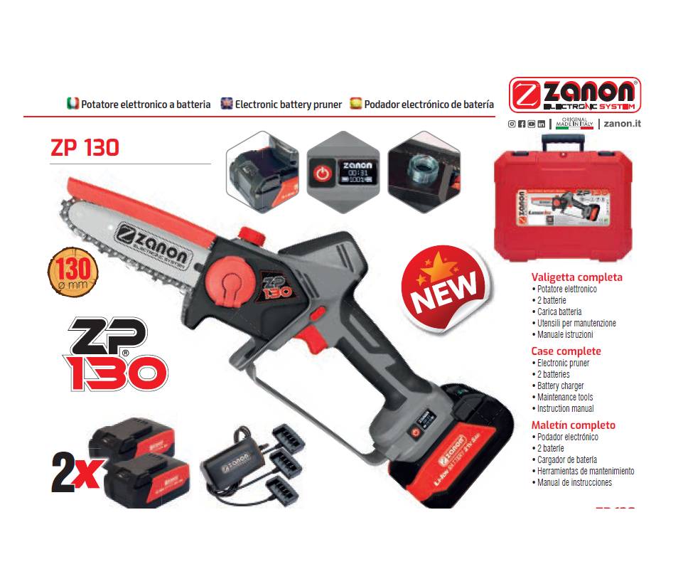 potatore professionale a batteria zanon zp 130